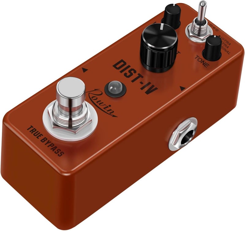 IOppWin Compact High-Gain Distortion Guitar Pedal - Rowin Ultra Dist with Original/Extra/Ultra Modes, True Bypass, Metal Shell for Beginners - Versatile Tube-Like Drive from Classic Rock to Modern Metal - Image 1